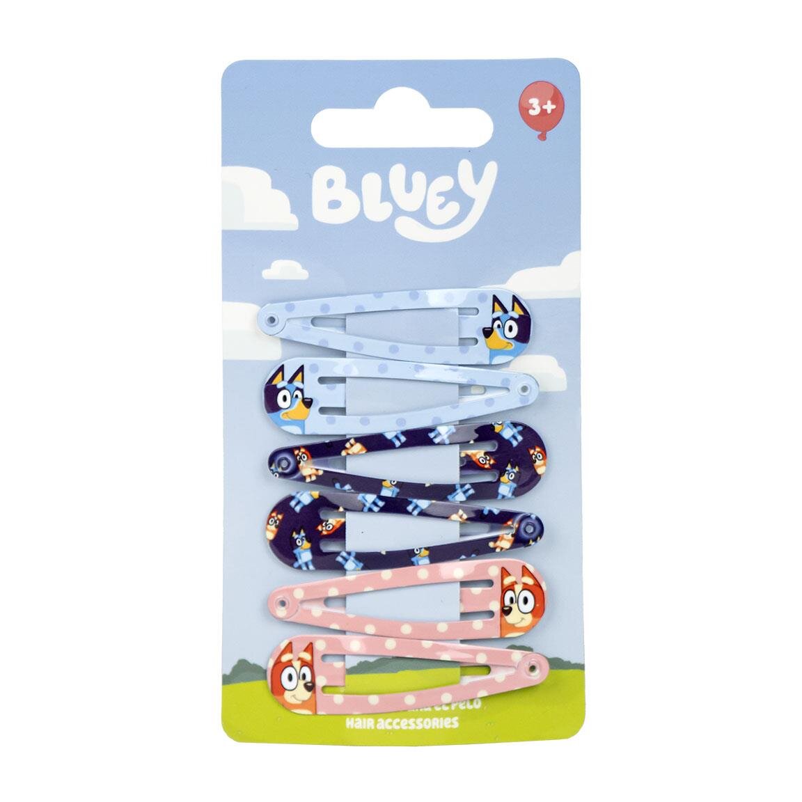 Bluey - Hårspännen 6-pack