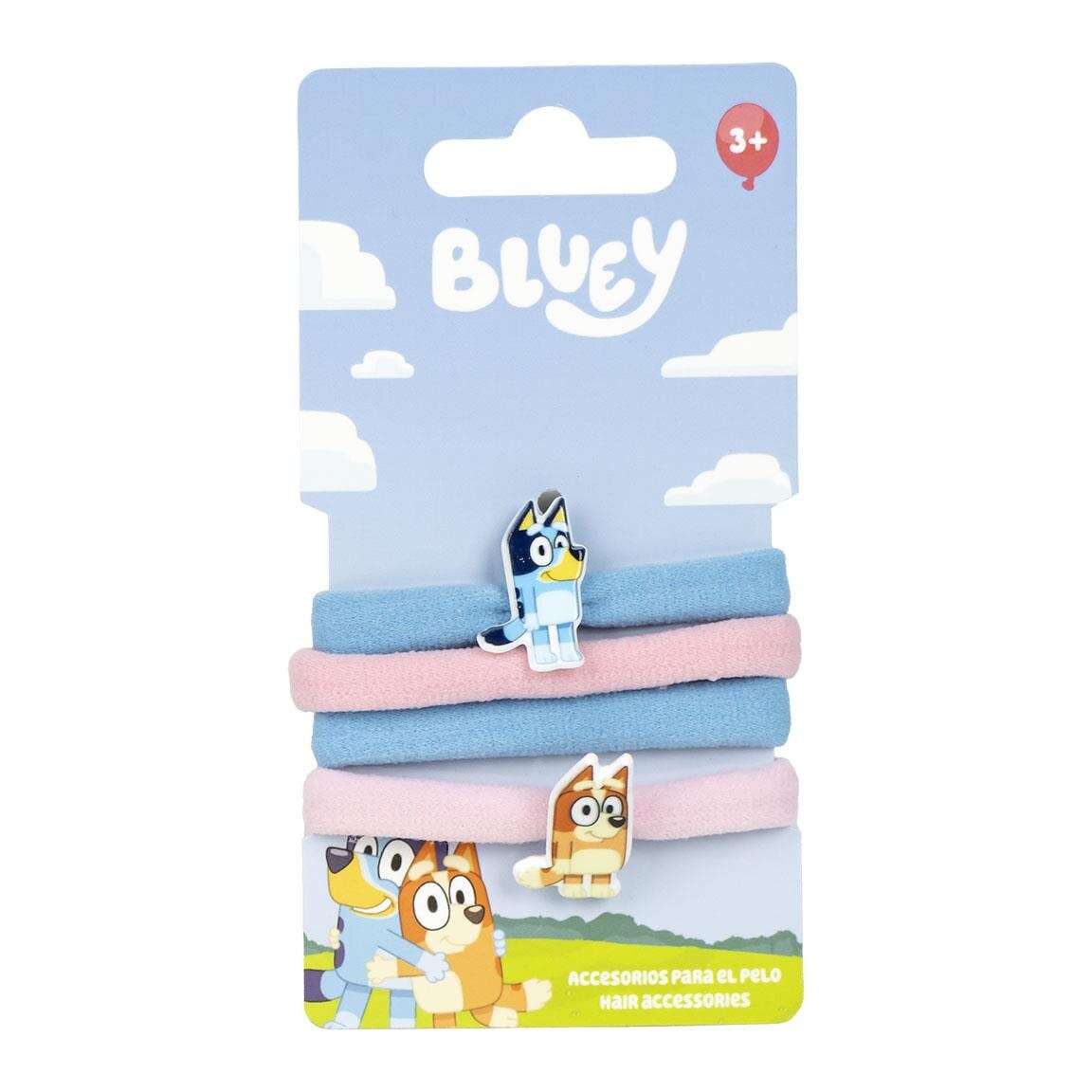 Bluey - Hårsnoddar 4-pack