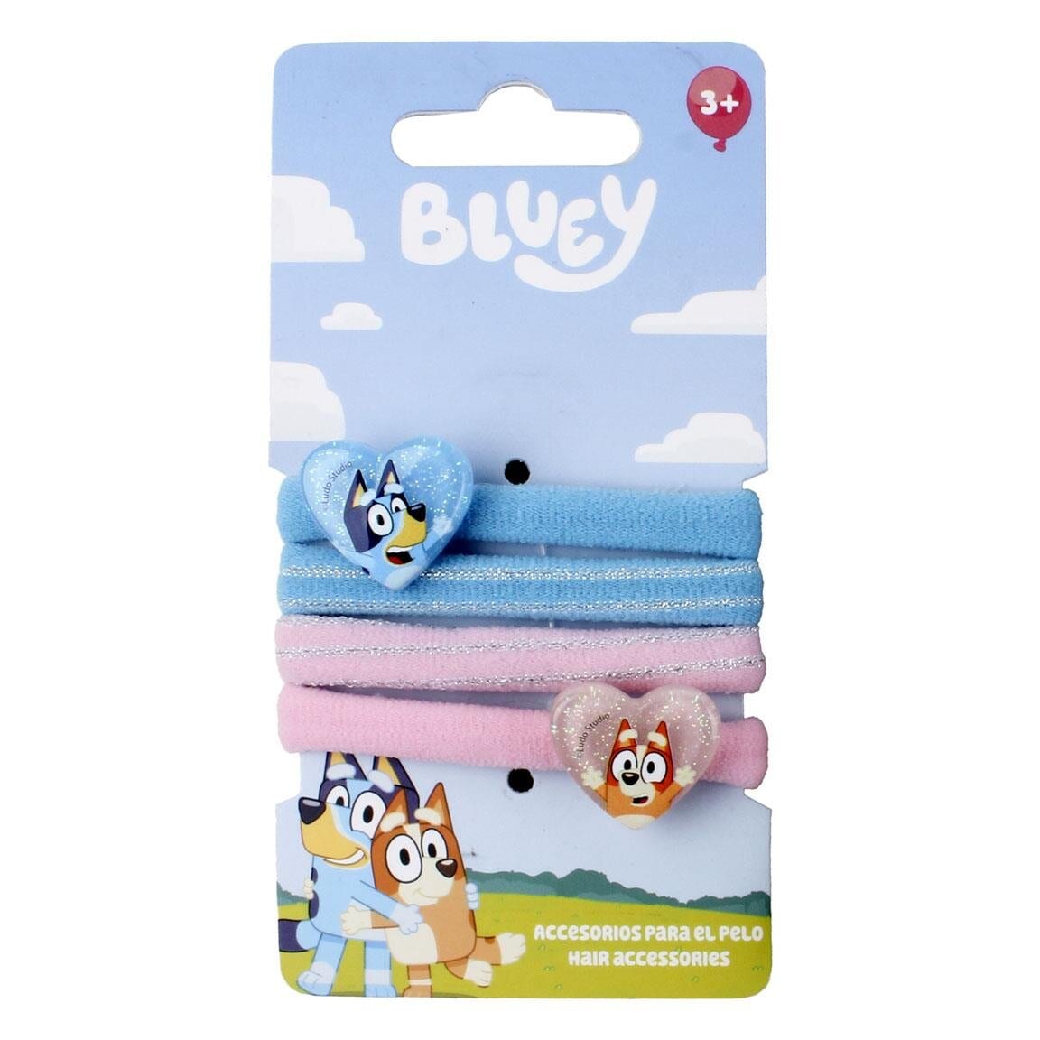 Bluey & Bingo - Hårsnoddar 4-pack