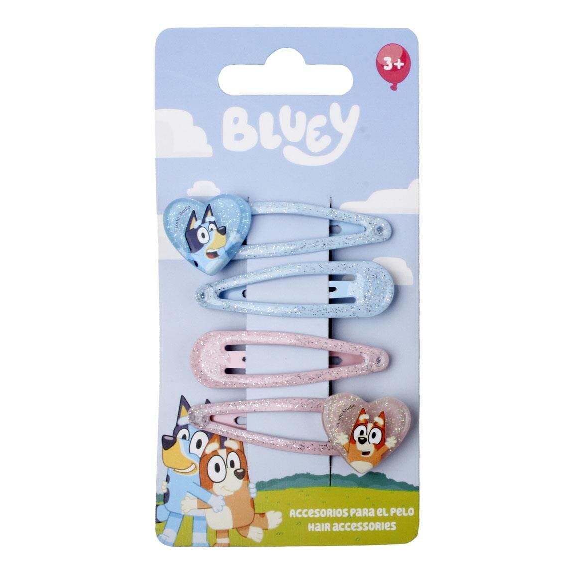Bluey - Hårspännen 4-pack