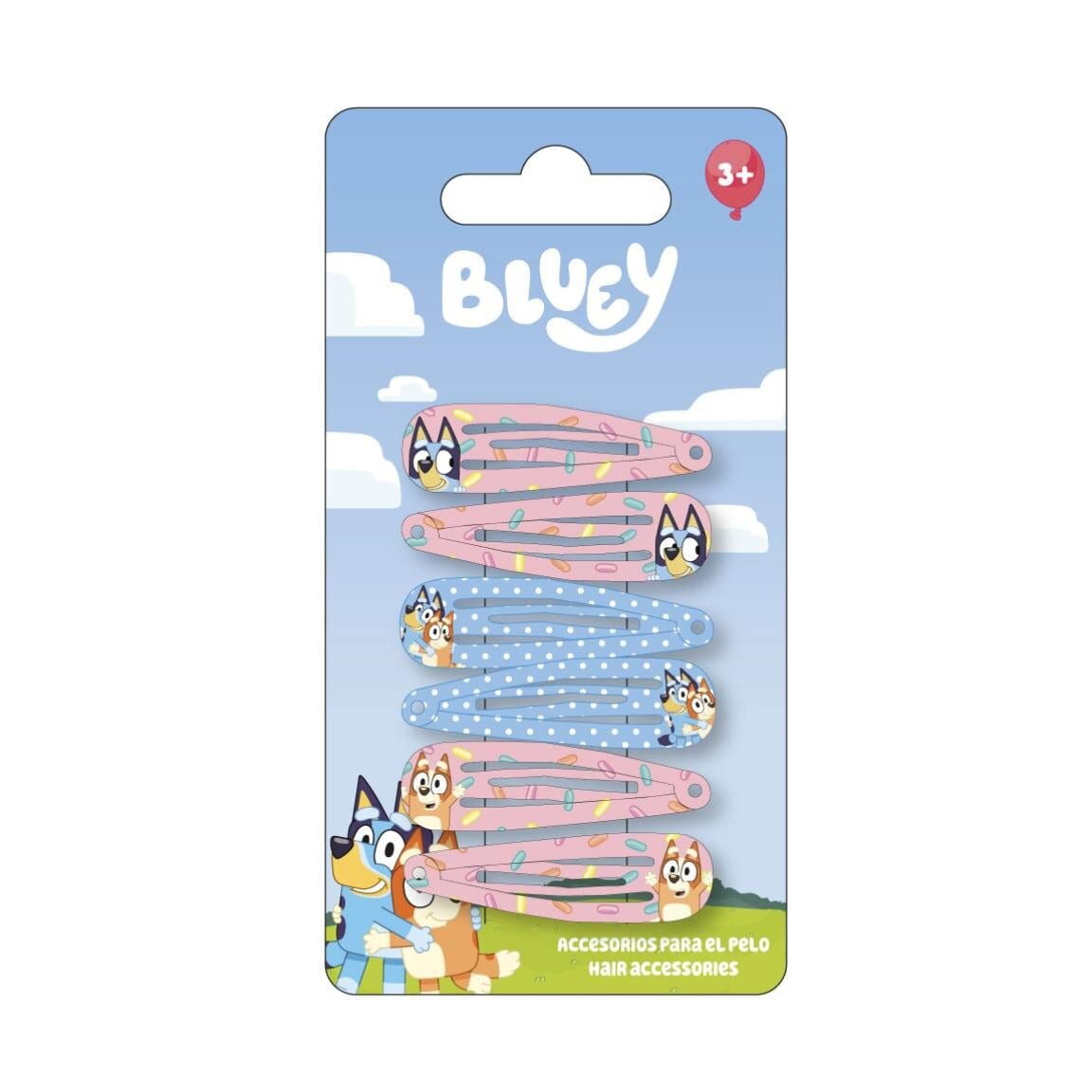Bluey - Hårspännen 6-pack
