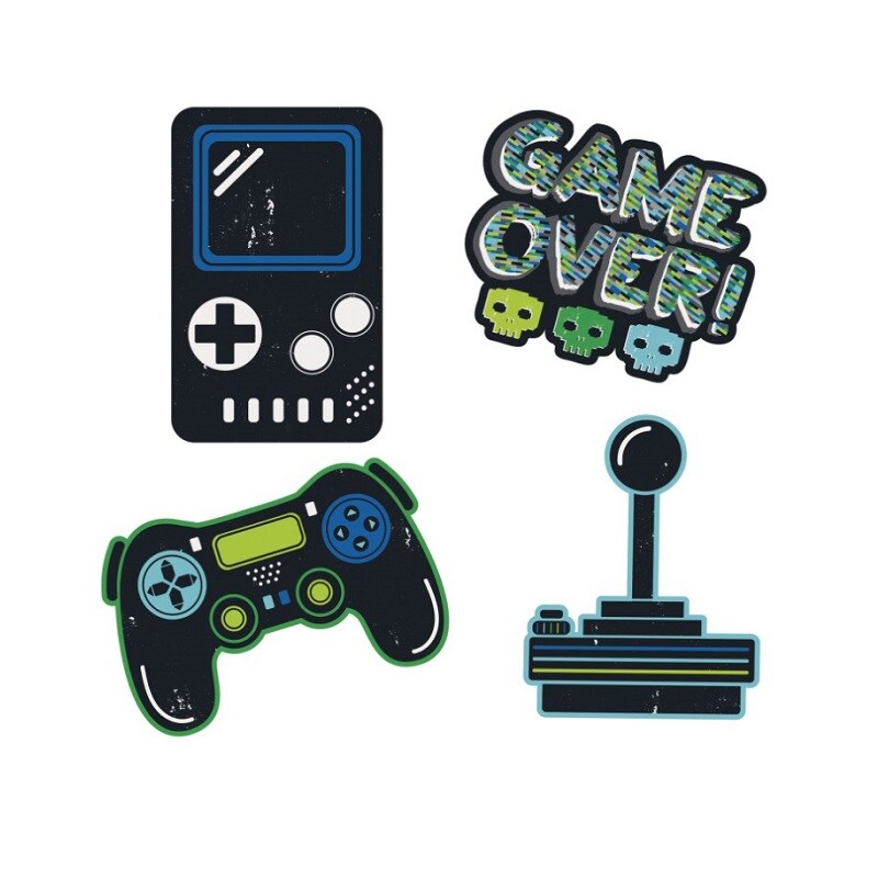 Gaming Party - Dekorationer 4-pack
