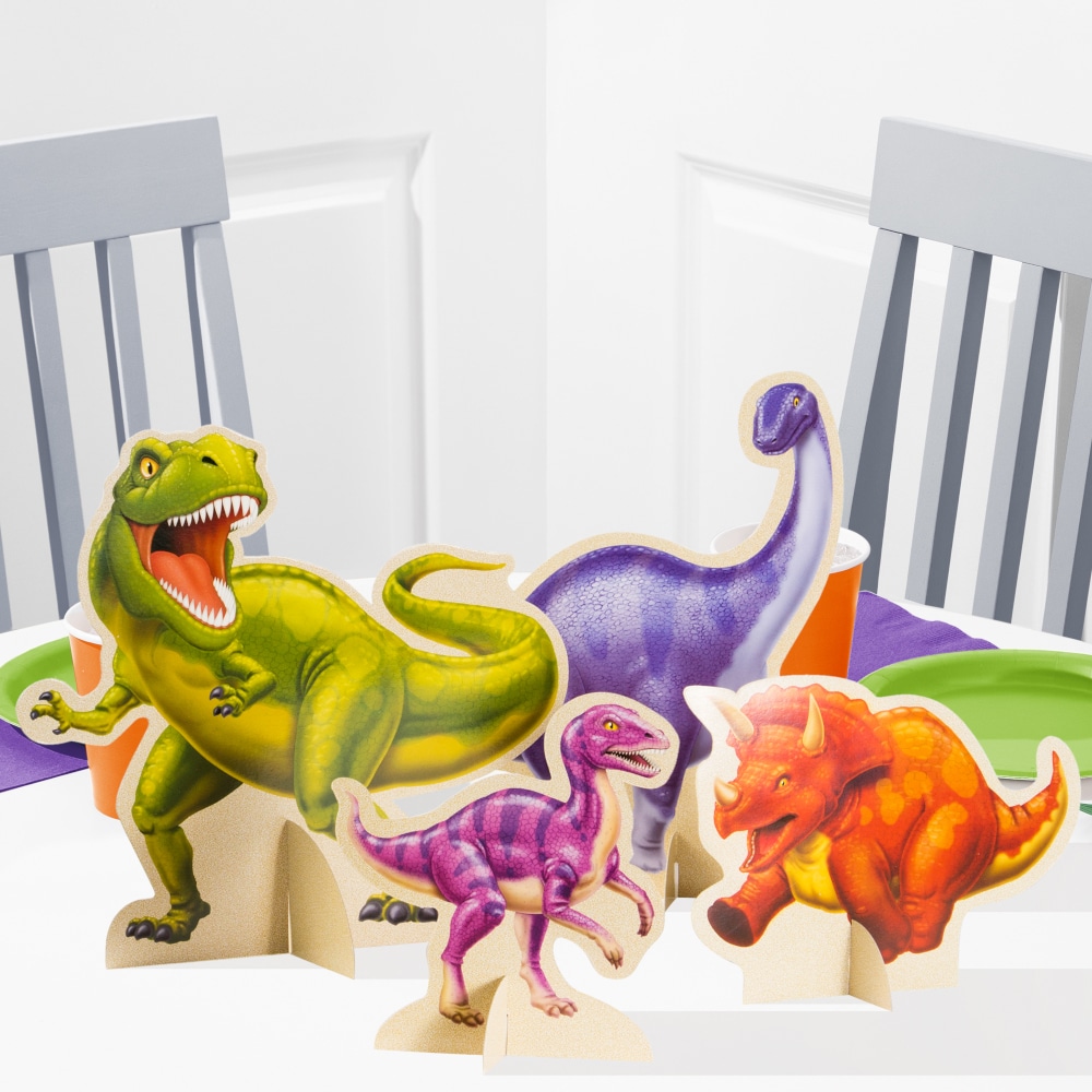 Dinosaurie Äventyr - Bordsdekorationer 4-pack