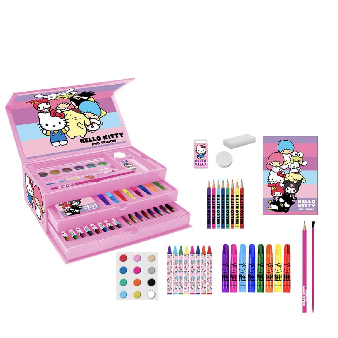 Hello Kitty - Rit & Målarset