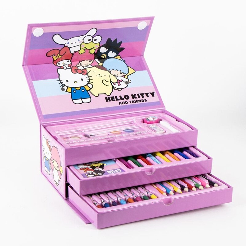 Hello Kitty - Rit & Målarset