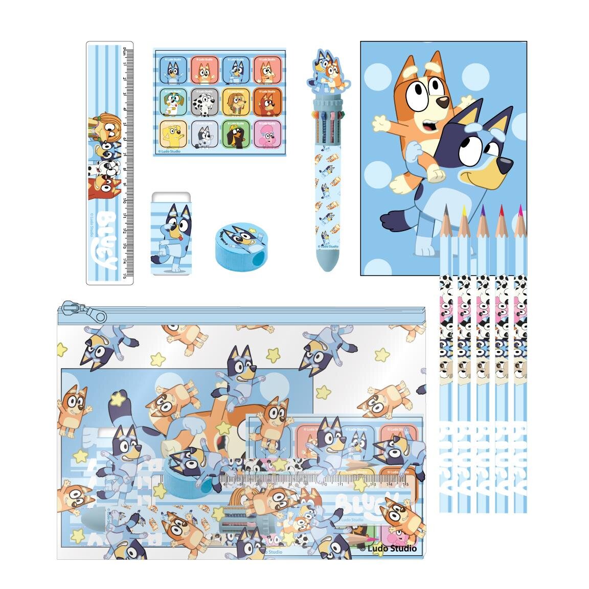 Bluey - Skolset 12 delar