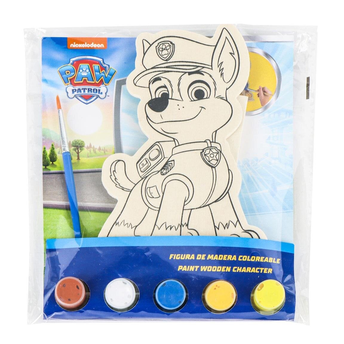 Paw Patrol - Träfigur att måla