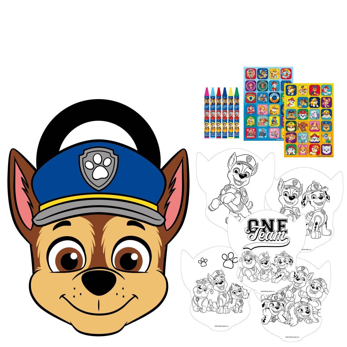 Paw Patrol Målarset med klistermärken