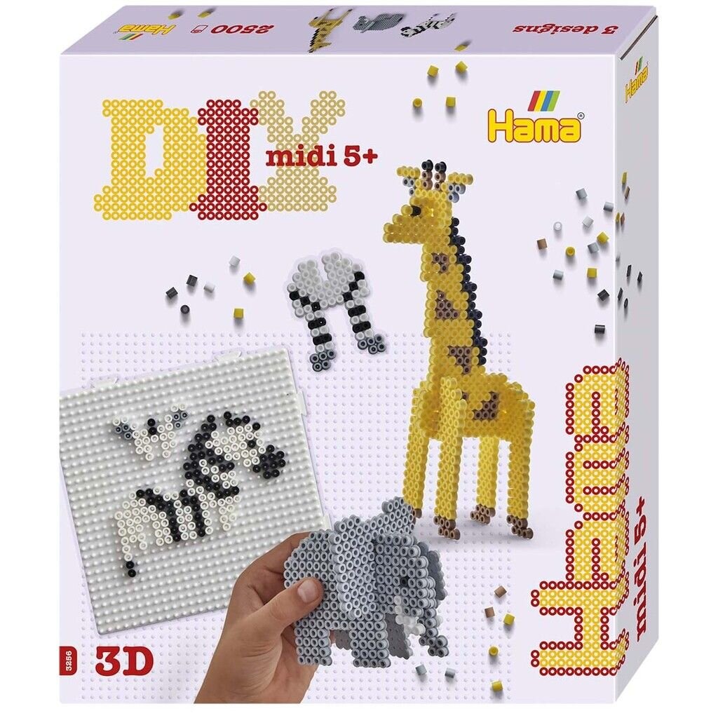 Hama - Pärlset 3D Safaridjur 2 500 bitar