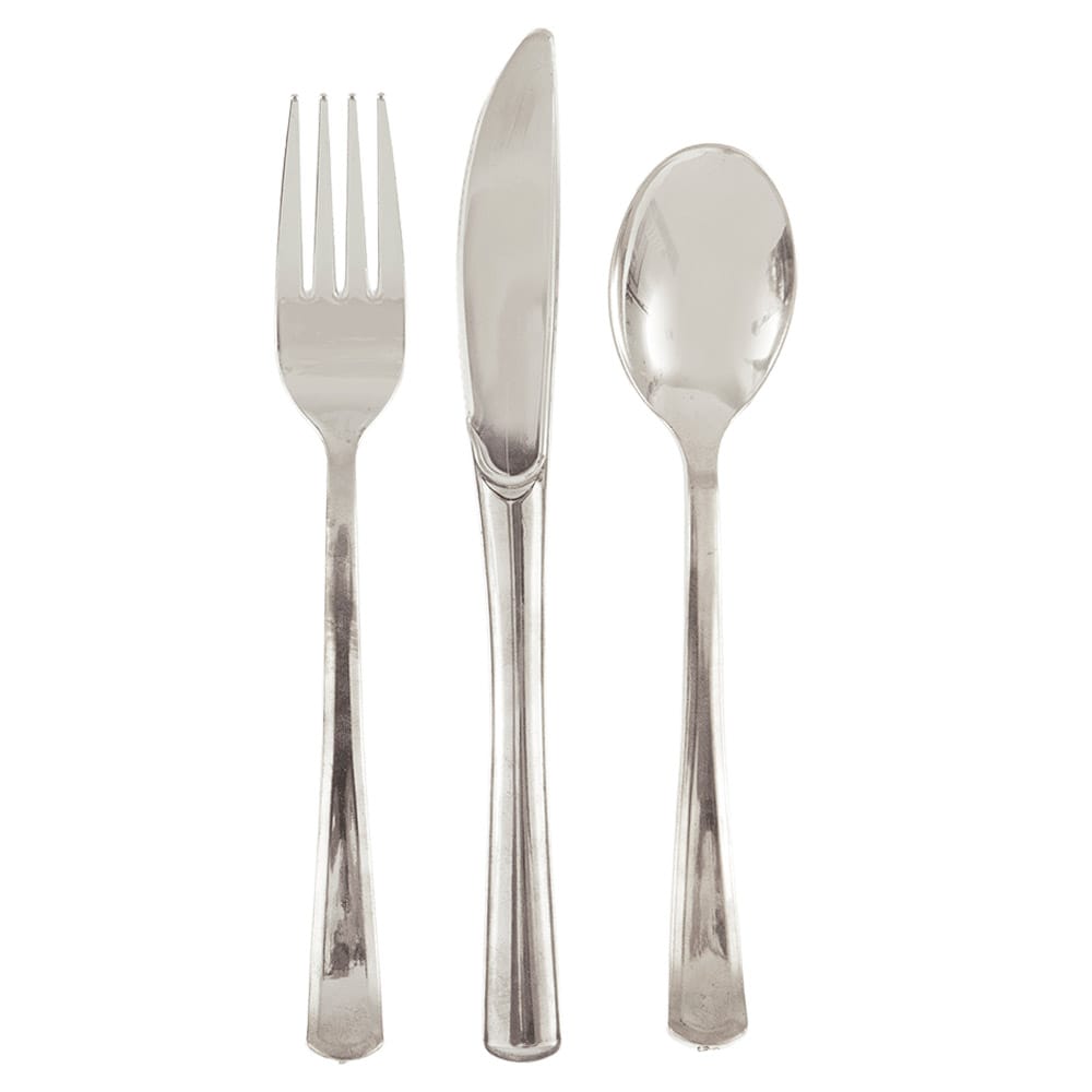 Plastbestick Silvermetallic 18-pack