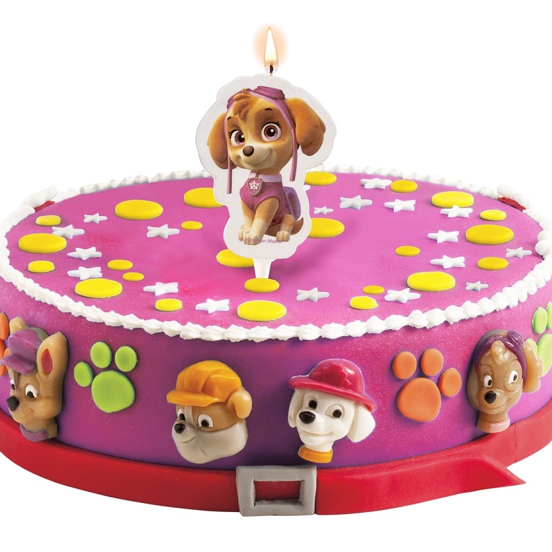 Paw Patrol Skye, Tårtljus 7,5 cm