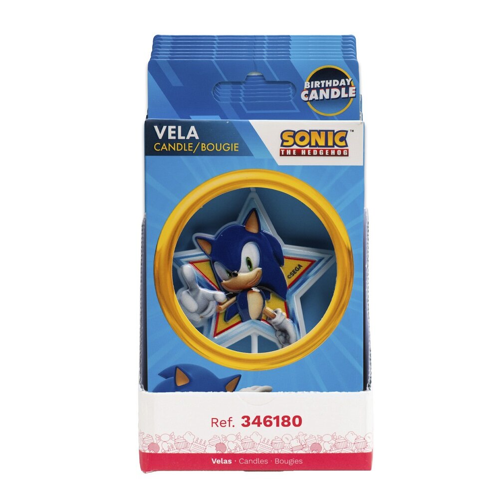 Sonic Stjärnformat Tårtljus