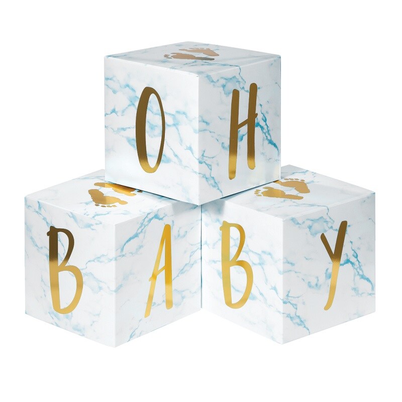 Oh Baby - Bordsdekorationer blå 3-pack