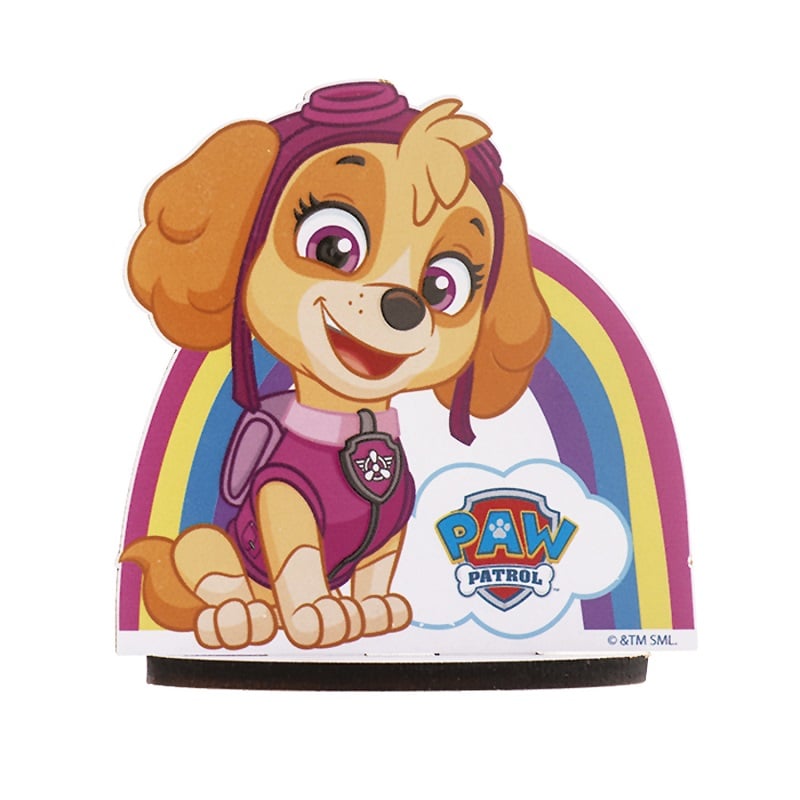 Tårtdekoration i trä - Paw Patrol Skye 12 cm