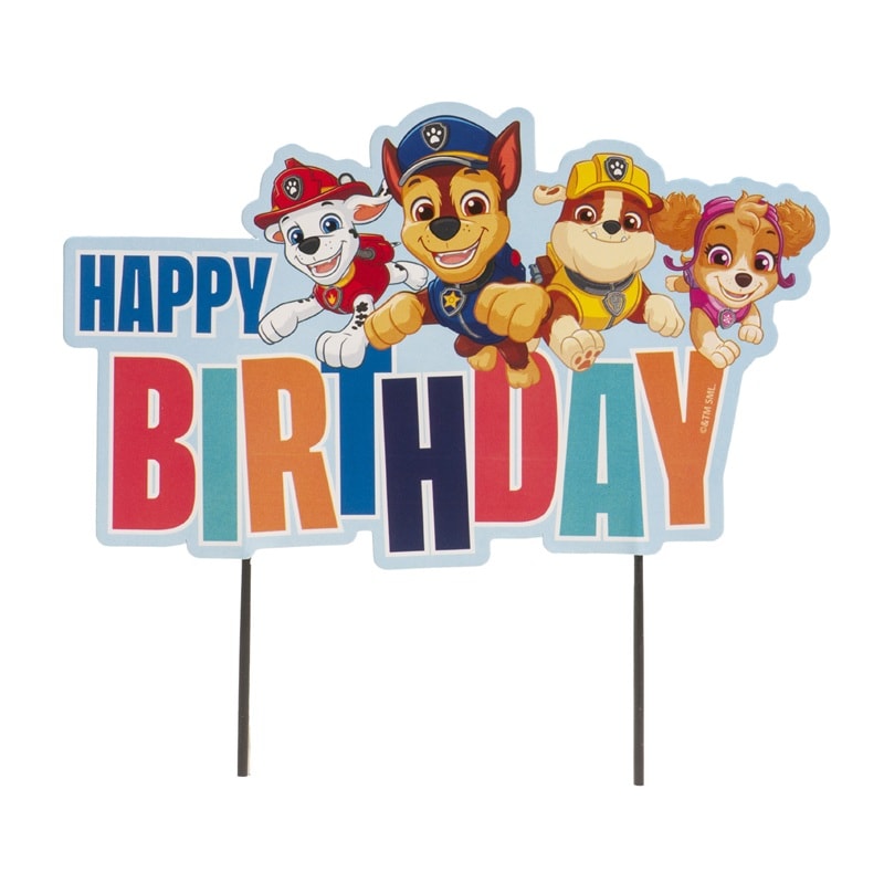 Paw Patrol - Cake Topper Happy Birthday