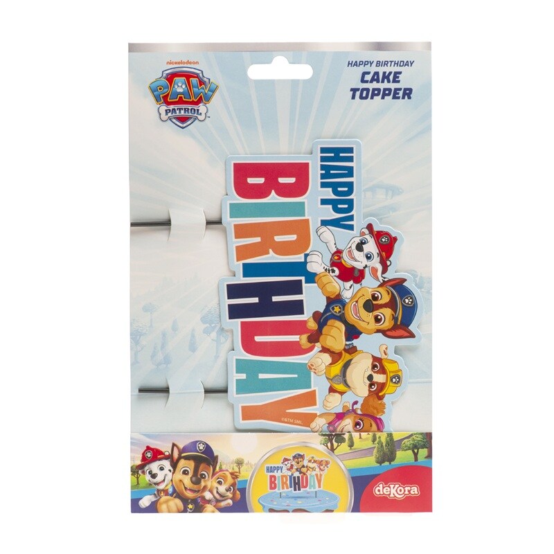 Paw Patrol - Cake Topper Happy Birthday
