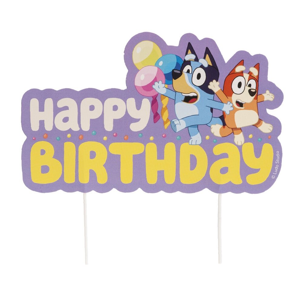Bluey Cake Topper Happy Birthday