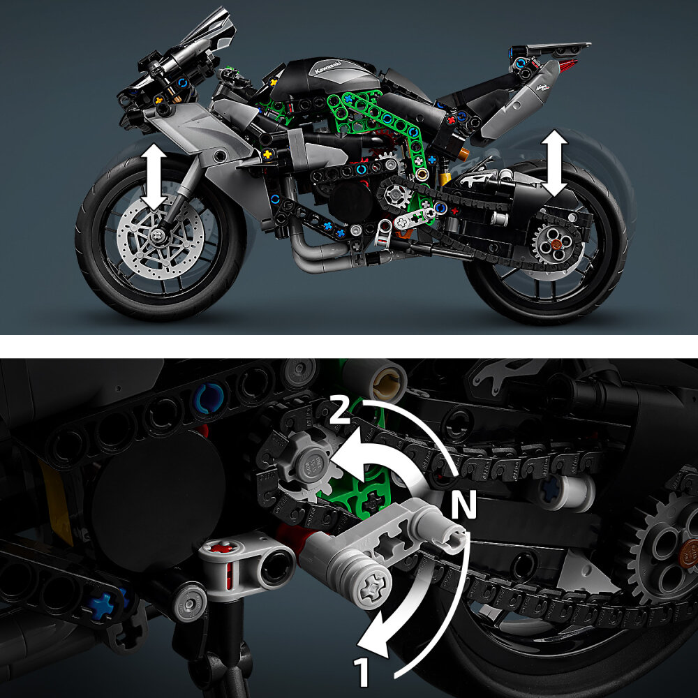 LEGO Technic - Kawasaki Ninja H2R Motorcykel 10+