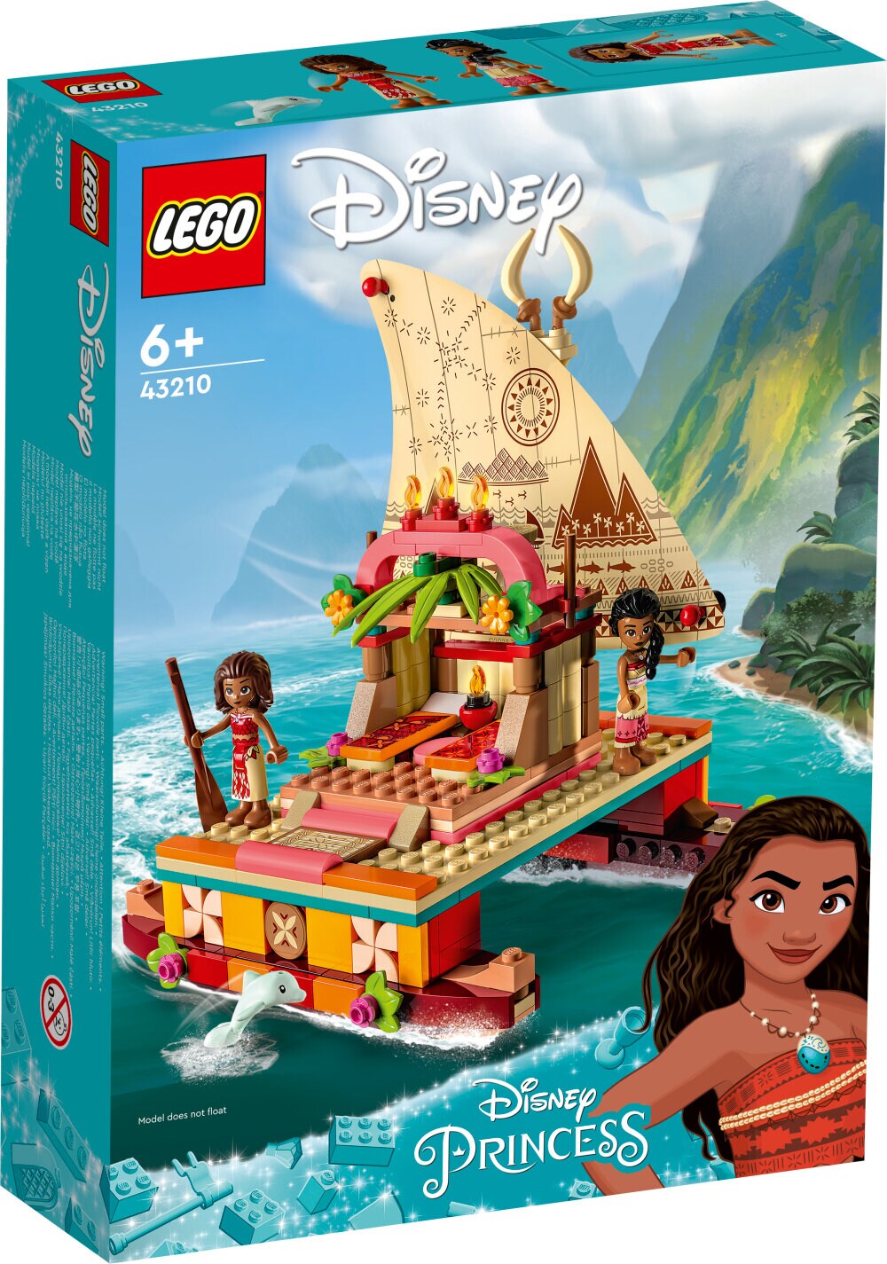 LEGO Disney - Vaianas navigeringsbåt 6+