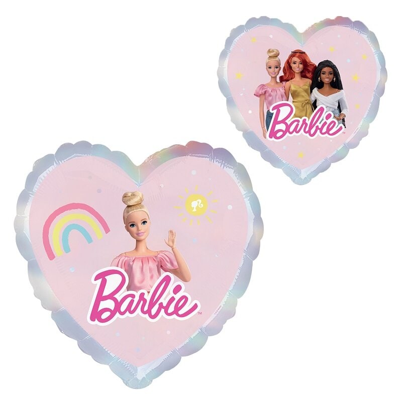 Barbie - Hjärtformad folieballong 43 cm