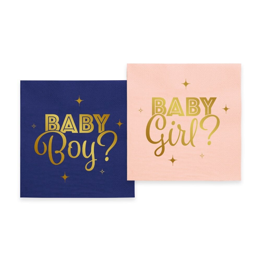 Gender Reveal Servetter 20-pack
