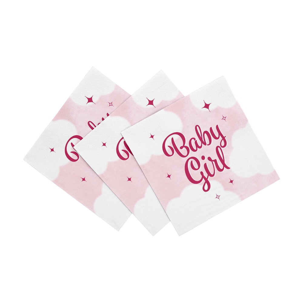 Baby Girl Servetter 20-pack