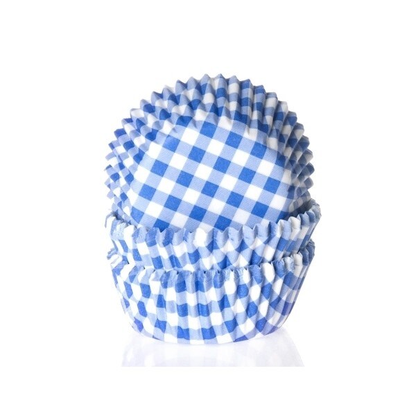 HM Muffinsformar - Rutiga blå 50-pack