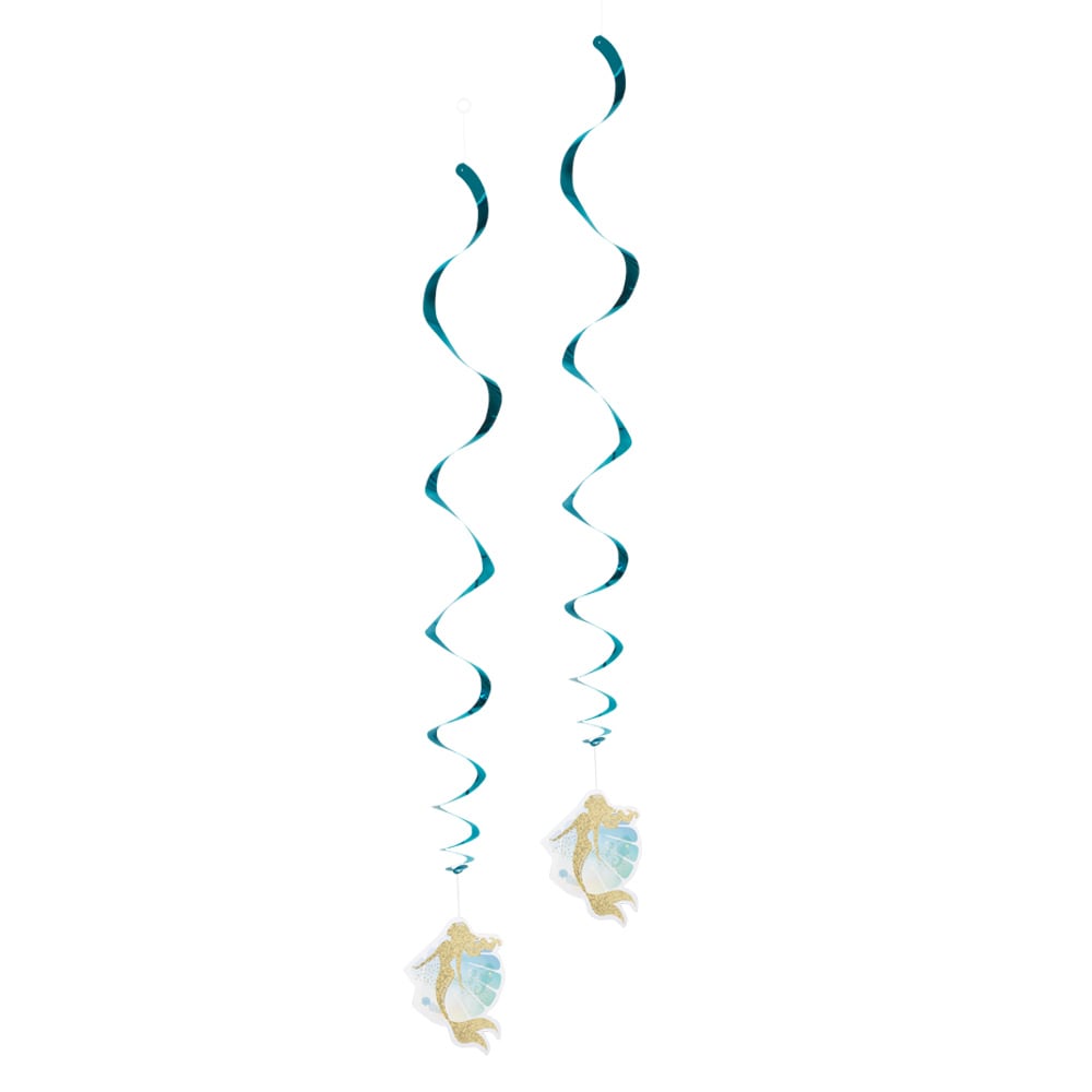 Mermaid, Hängande dekorationer (swirl) 2-pack