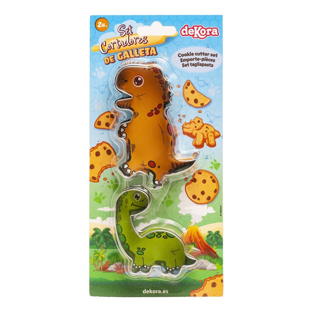 Kakformar Dinosaurier 2-pack