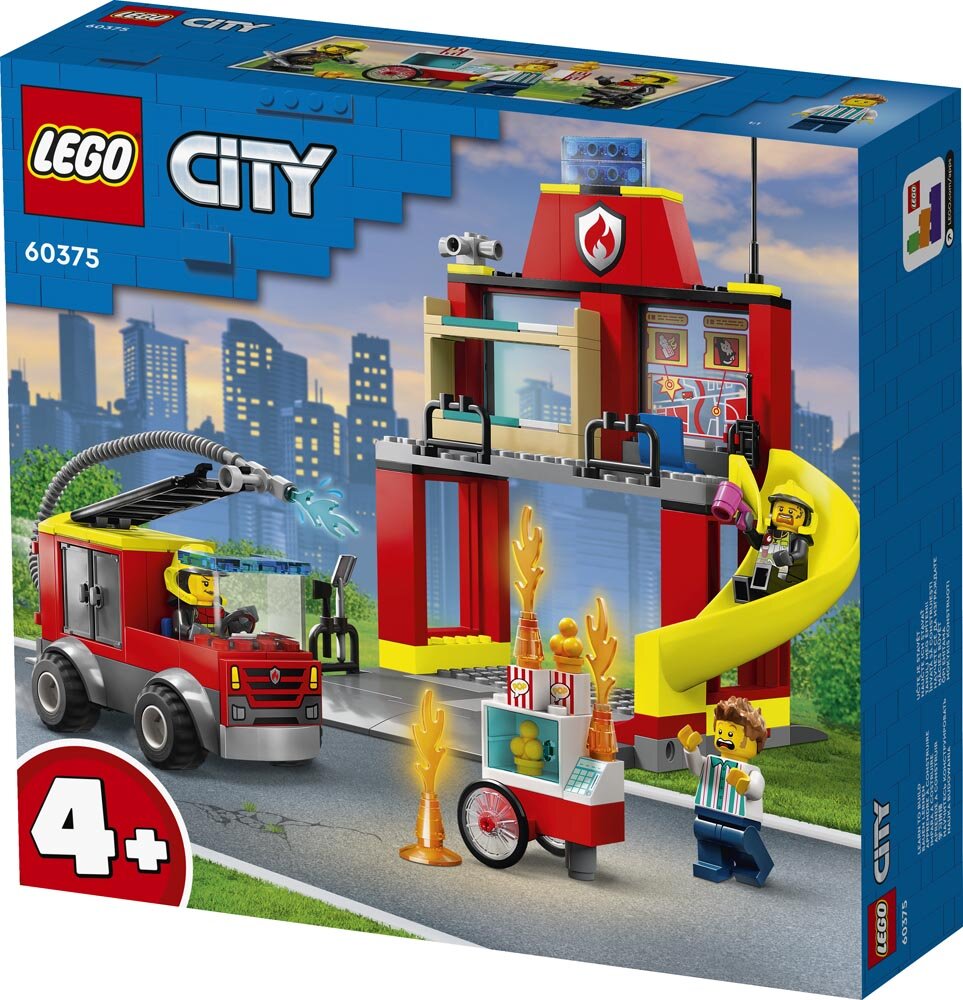 LEGO City - Brandstation och brandbil 4+