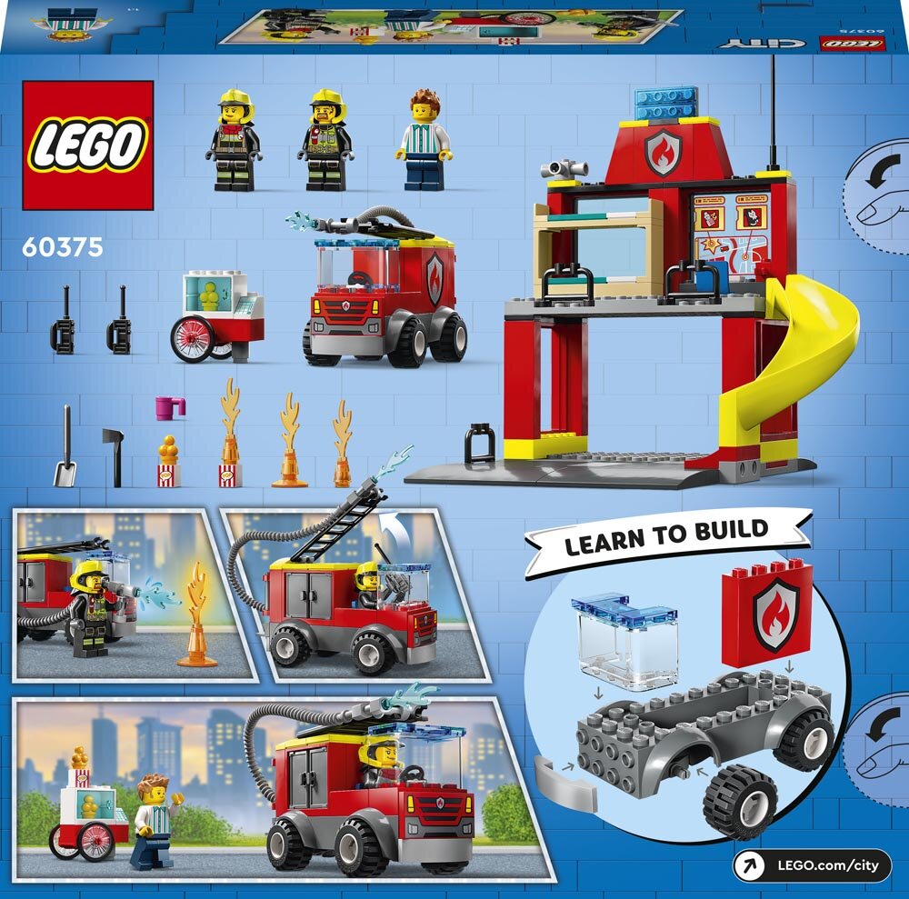 LEGO City - Brandstation och brandbil 4+