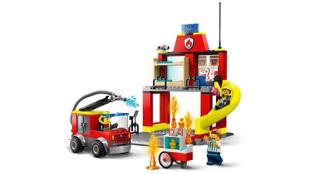 LEGO City - Brandstation och brandbil 4+