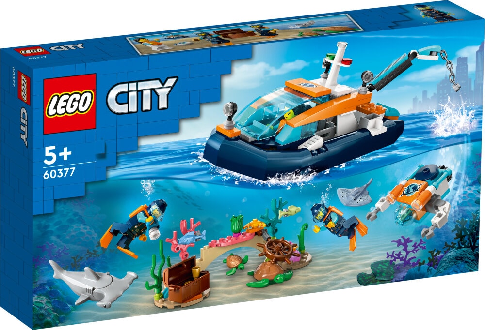 LEGO City - Utforskare och dykarbåt 5+