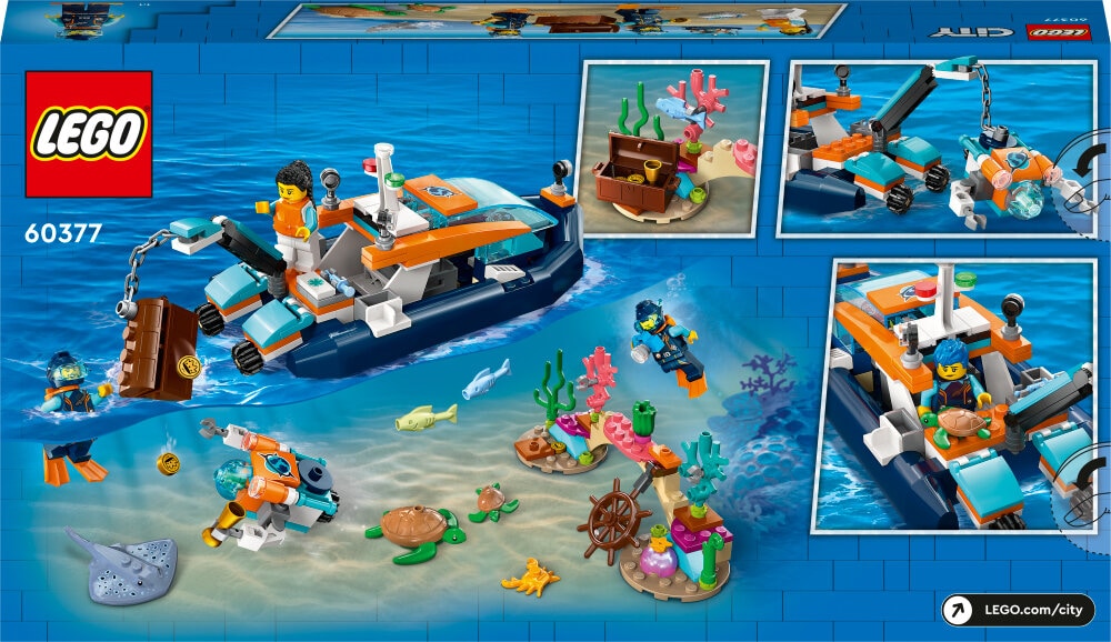 LEGO City - Utforskare och dykarbåt 5+