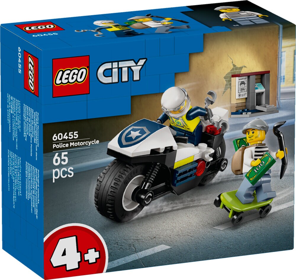 LEGO City - Polisens motorcykeljakt 4+