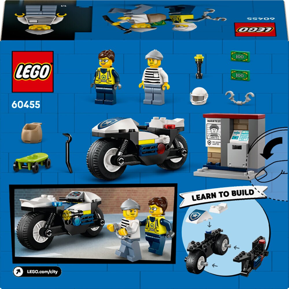 LEGO City - Polisens motorcykeljakt 4+
