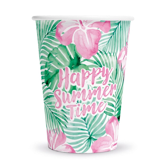 Summer Time Pappmuggar 8-pack