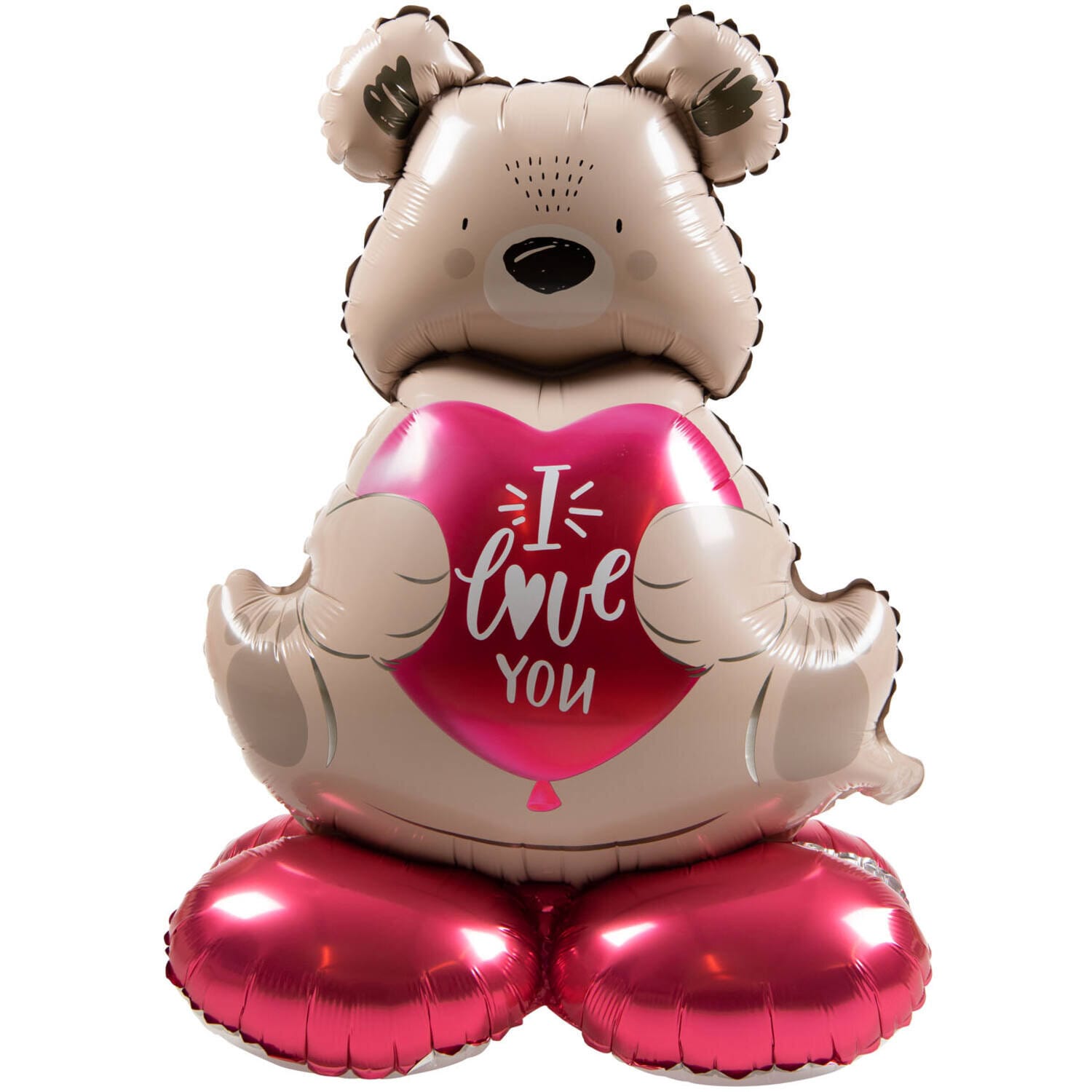 Folieballong Fristående Teddybjörn ''I love you'' 66 cm