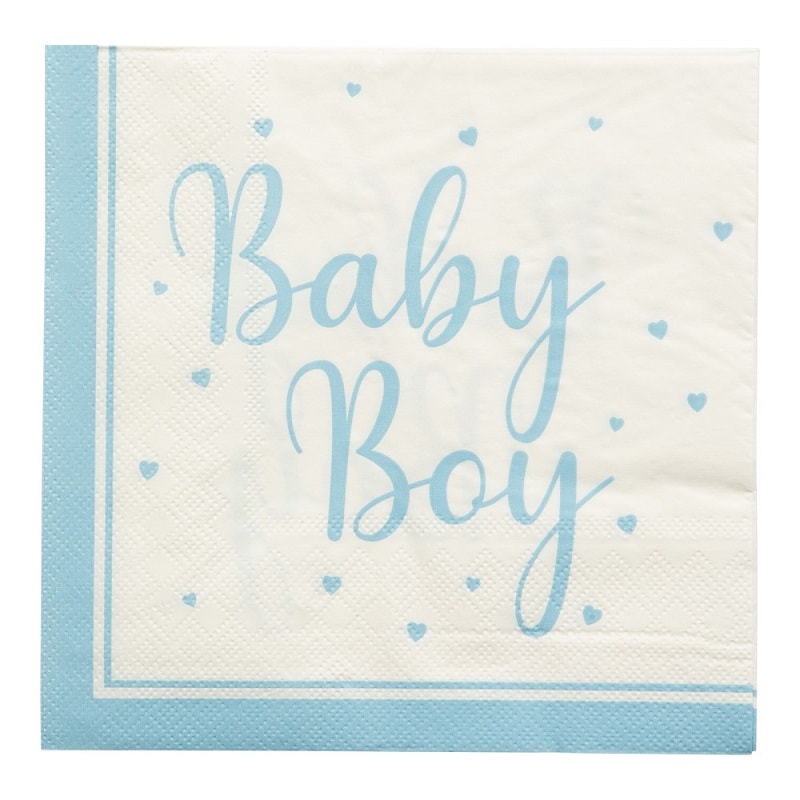 Babyshower Baby Boy - Servetter 16-pack