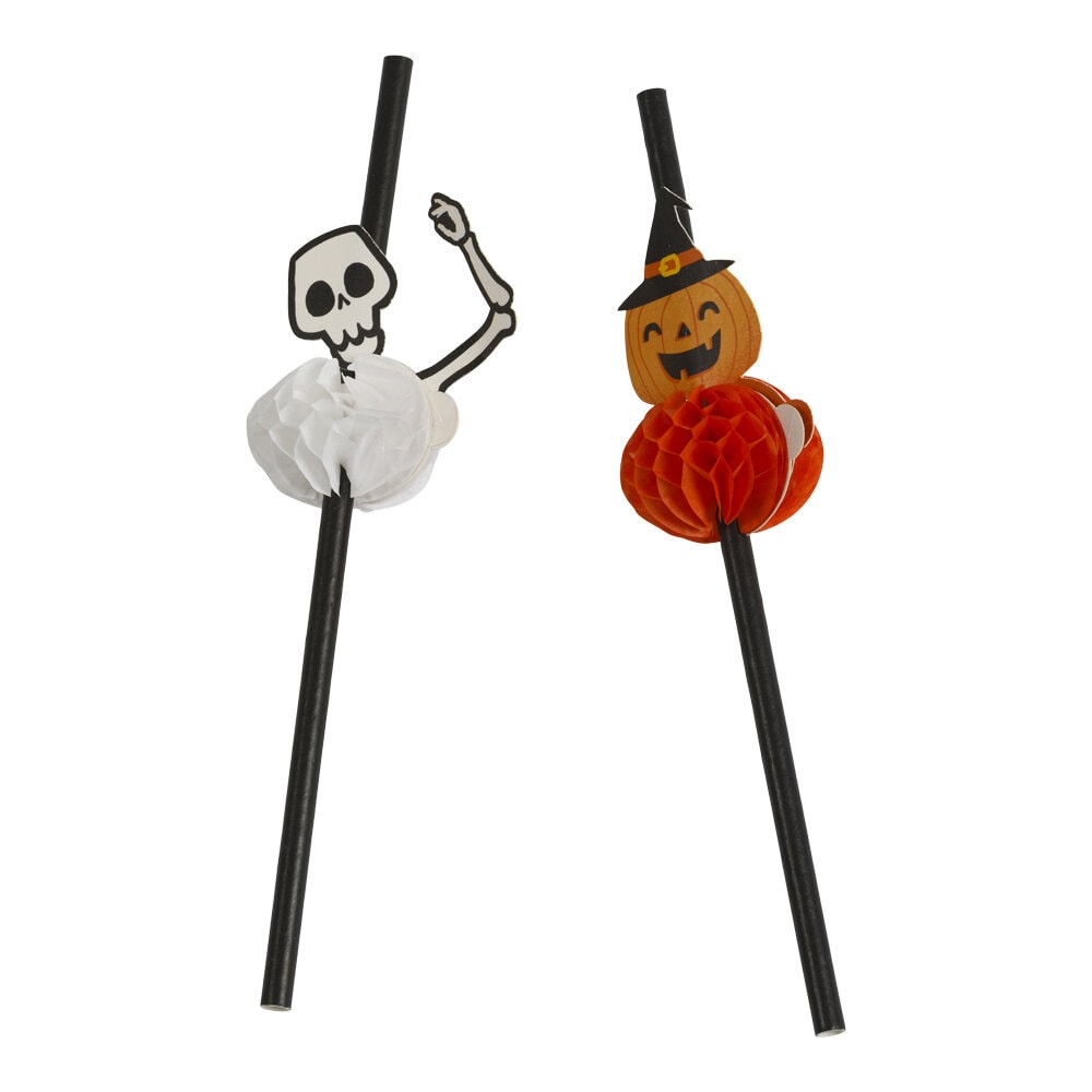 Pappsugrör Halloween 6-pack