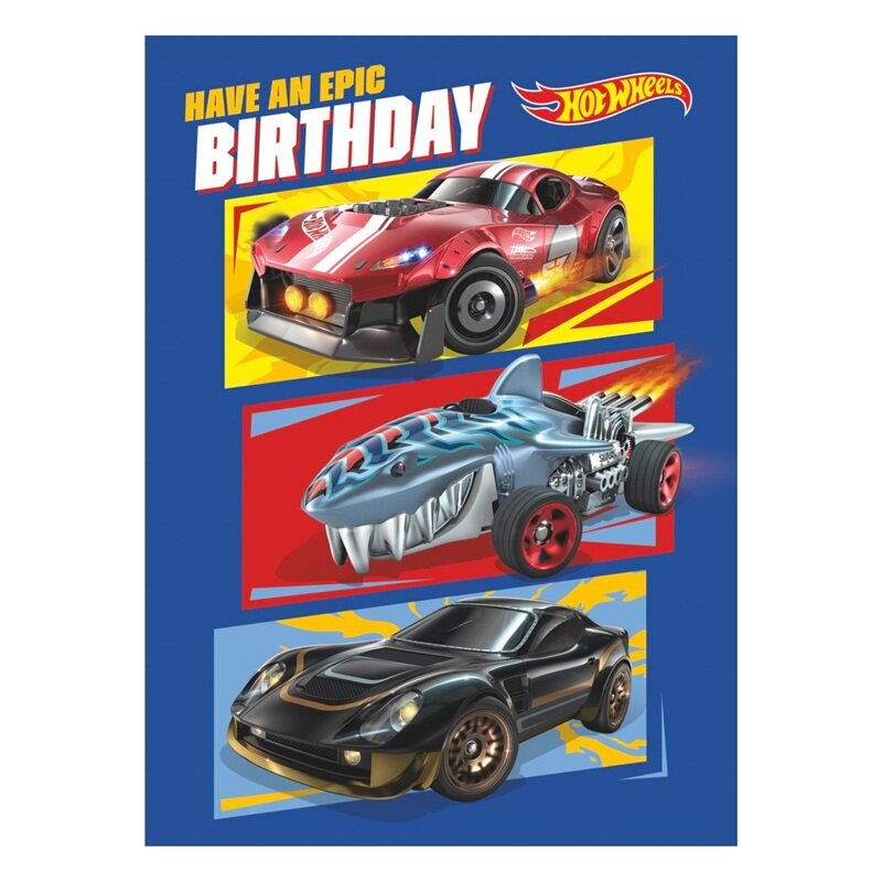 Hot Wheels Födelsedagskort