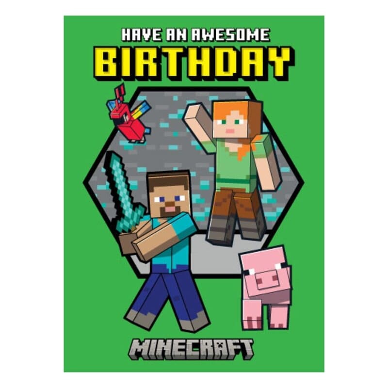 Minecraft Födelsedagskort