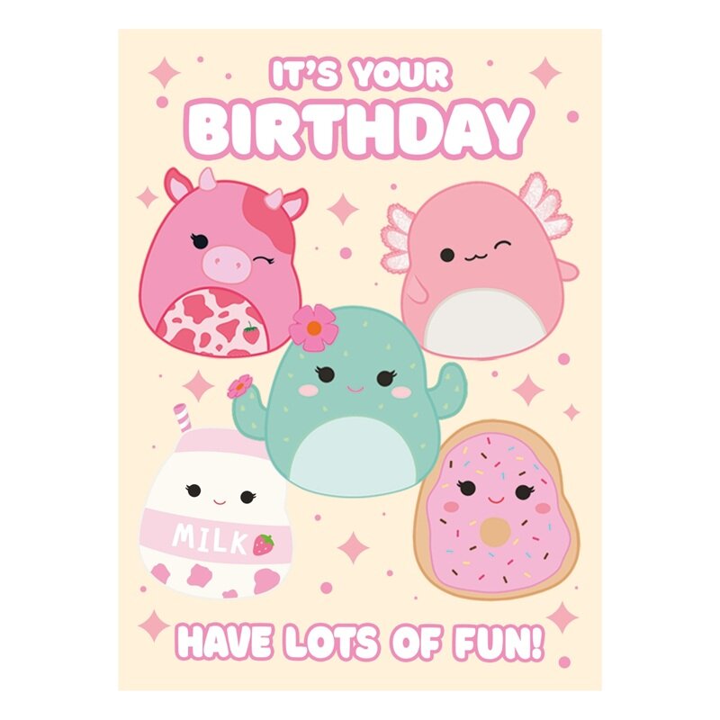 Squishmallows Födelsedagskort