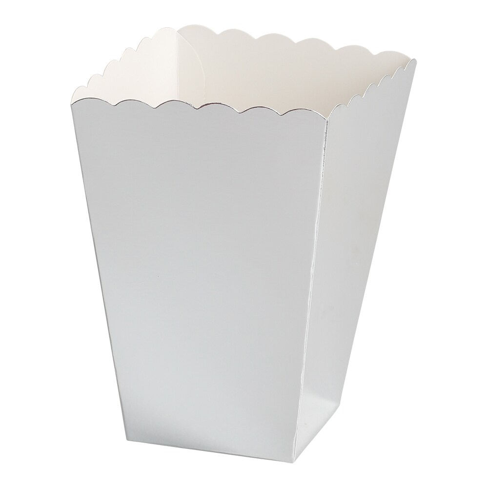 Popcornbägare Silverfolierade 6-pack