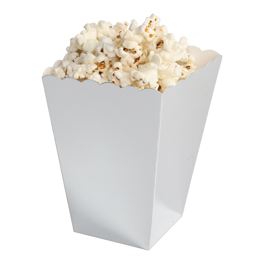 Popcornbägare Silverfolierade 6-pack