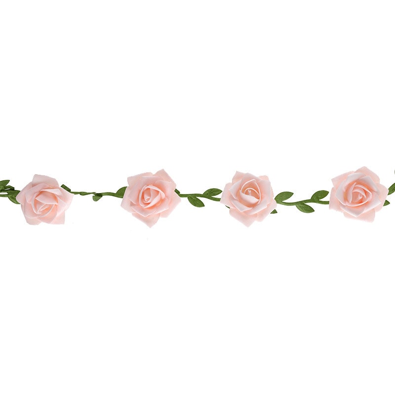 Girlang med rosa rosor 120 cm