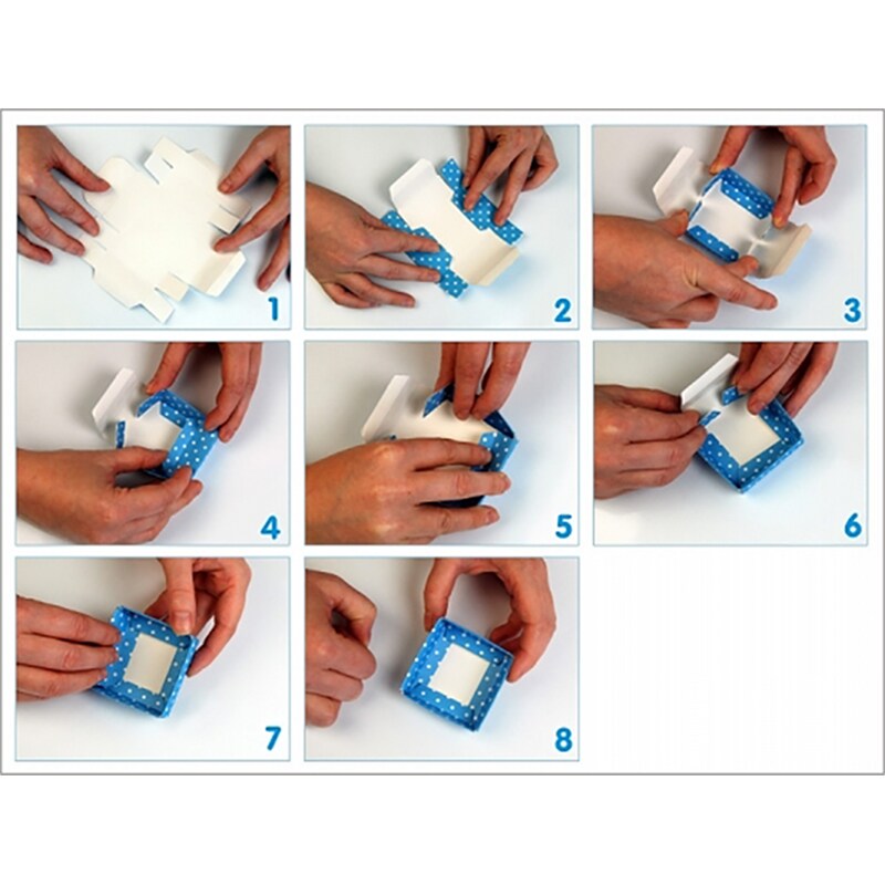 Presentask med lock 10-pack, Vit