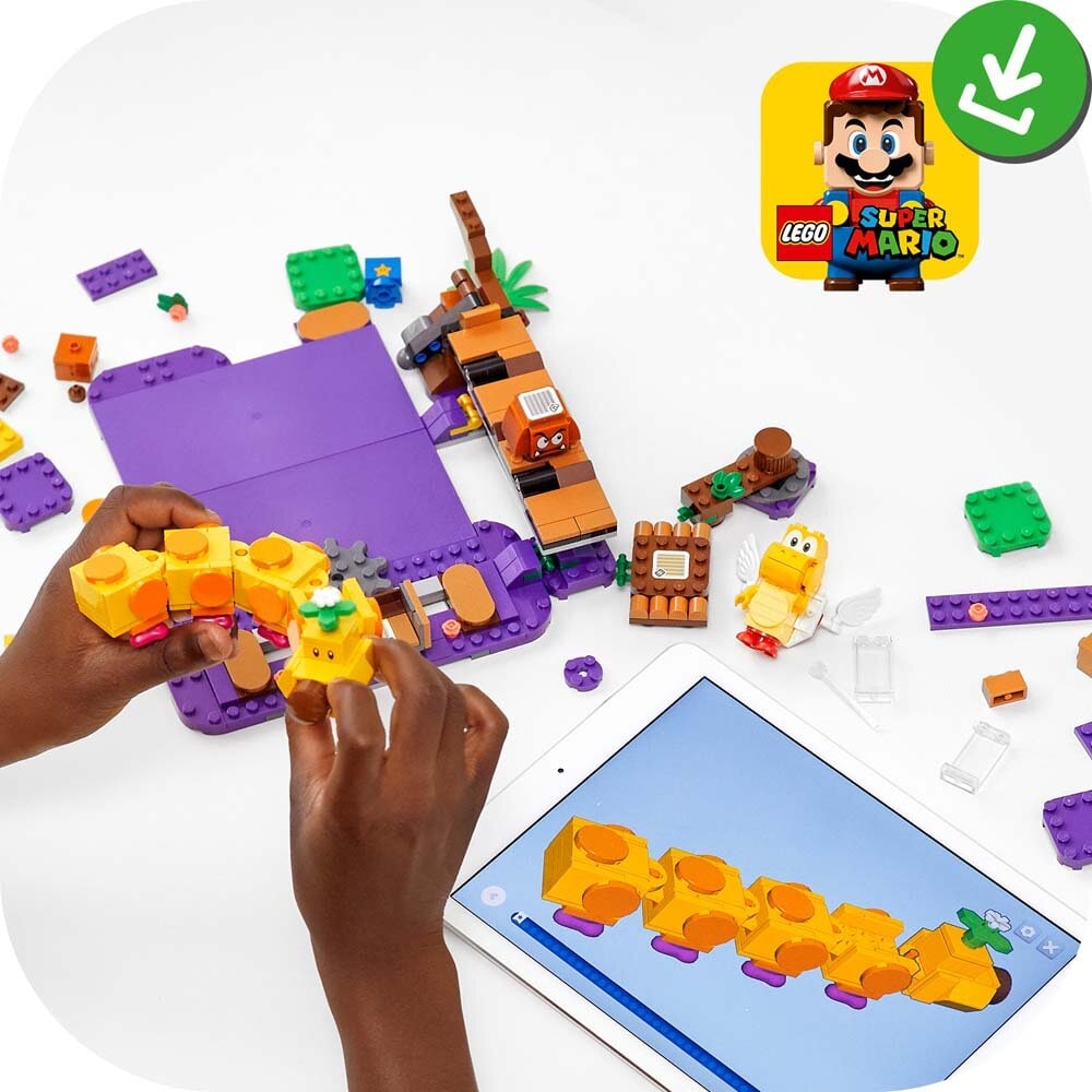 LEGO Super Mario, Wigglers giftiga träsk Expansionsset 7+