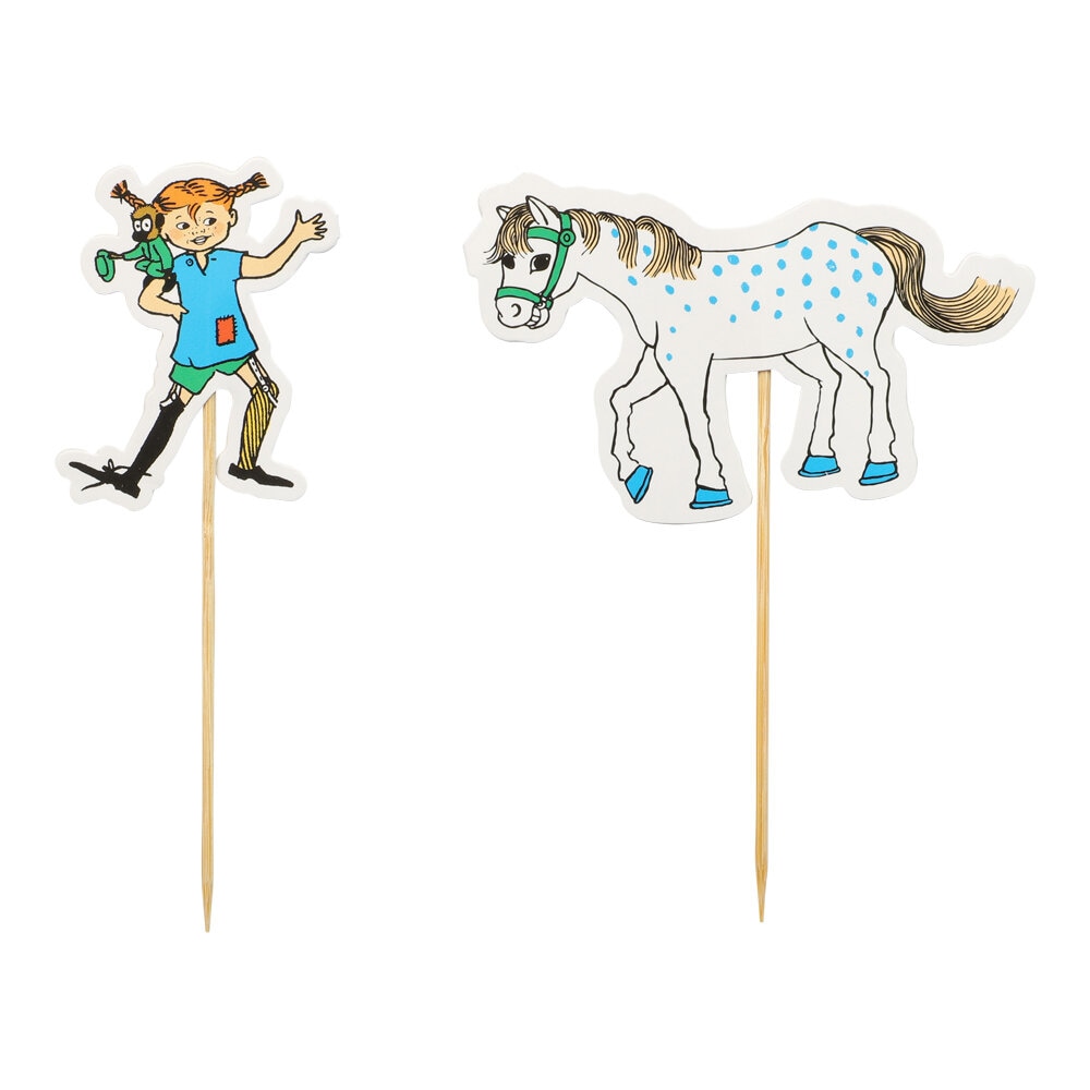 Pippi Långstrump - Cake Toppers 10-pack