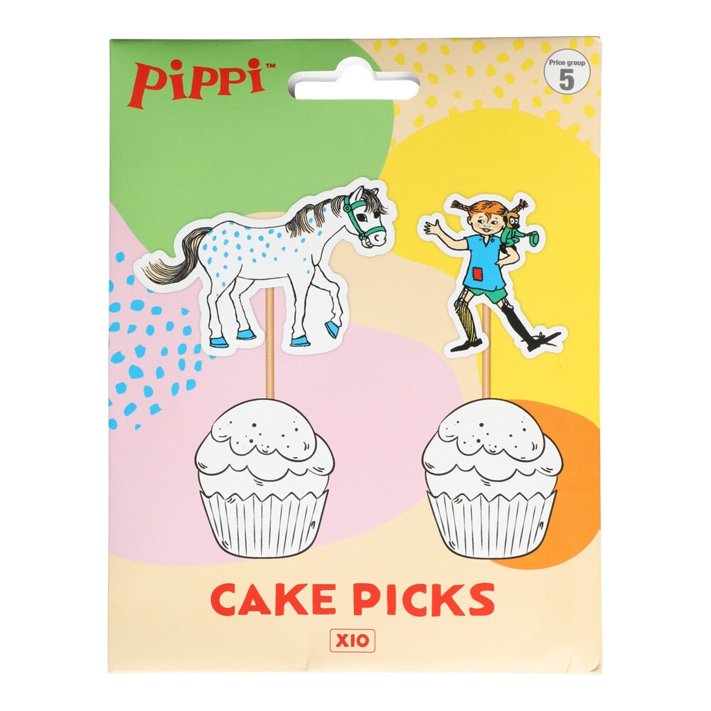 Pippi Långstrump - Cake Toppers 10-pack